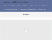 Tablet Screenshot of louisianaheadstart.org